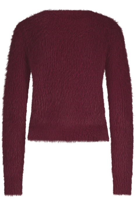 Red Button bordeaux dames vest | Achteraanzicht