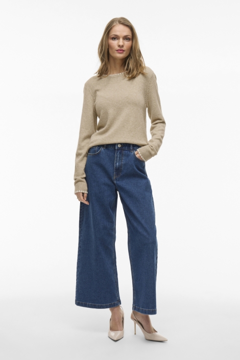 Vila beige dames trui | Model
