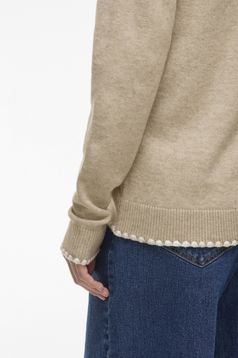 Vila beige dames trui | Unique Selling Point