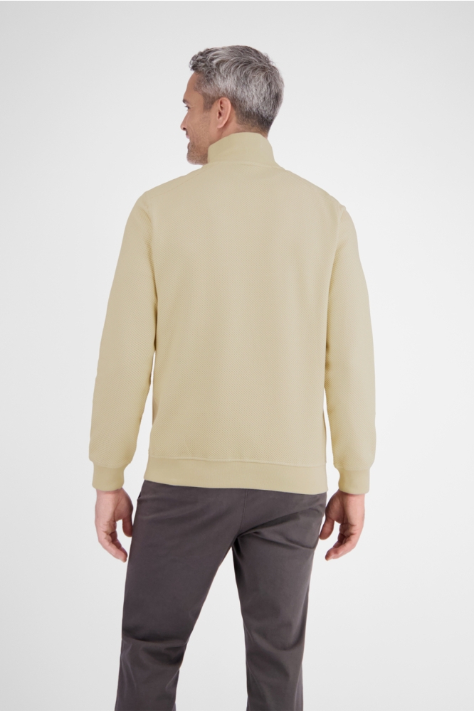 Lerros beige heren trui | Model achteraanzicht