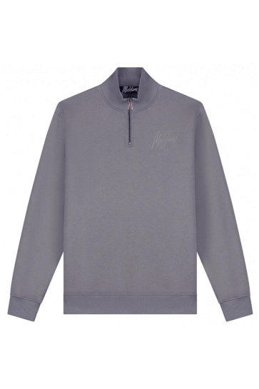 Malelions TURTLE HALF ZIP SW MM2 AW25 07 MULCH BROWN