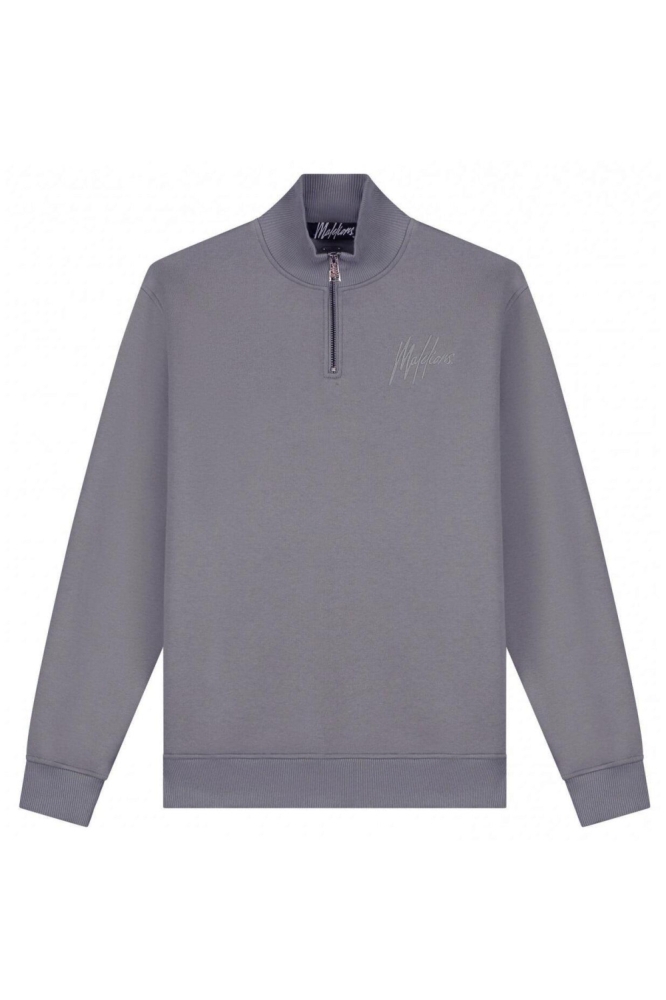 Malelions bruine heren sweater | Vooraanzicht
