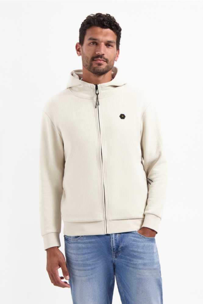 NO-EXCESS beige heren vest | Model vooraanzicht