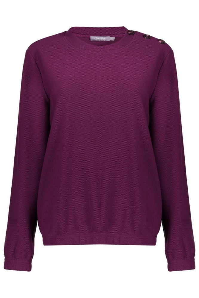 Geisha paarse dames sweater | Vooraanzicht