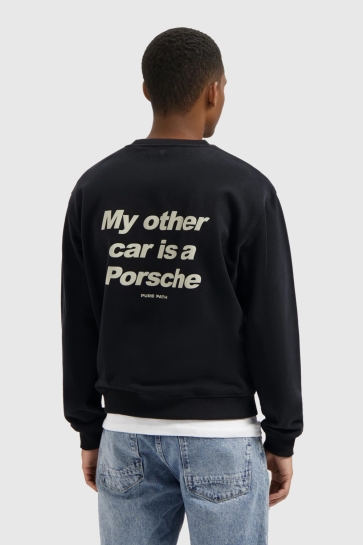Pure Path LOOSE FIT CREWNECK LS SWEATERS 25030309 02 BLACK
