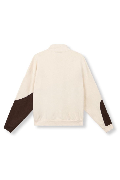 Refined Department beige dames sweater | Achteraanzicht
