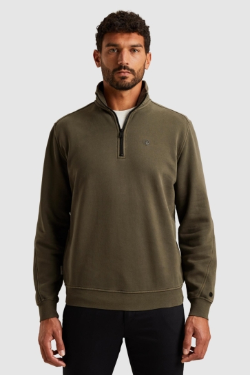 Cast Iron Trui SWEATSHIRT MET HALVE RITS CSW2510446 6513