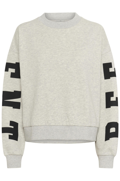 Kaffe grijze dames sweater | Vooraanzicht