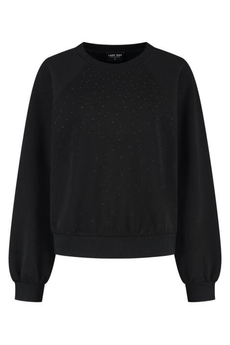 Lady Day zwarte dames sweater | Vooraanzicht