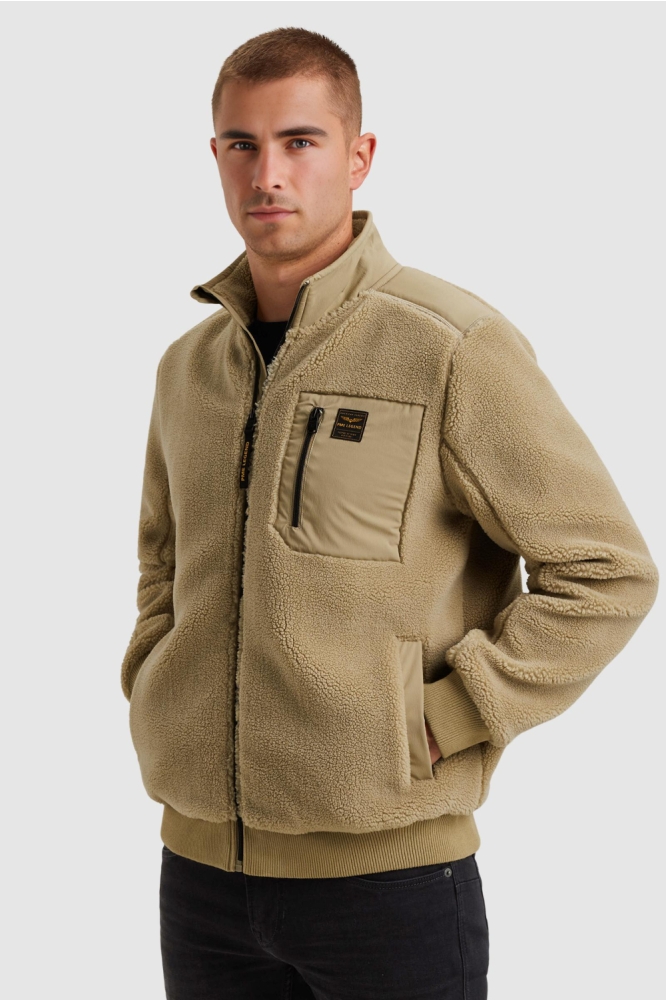 PME legend zand heren vest | Model zijaanzicht