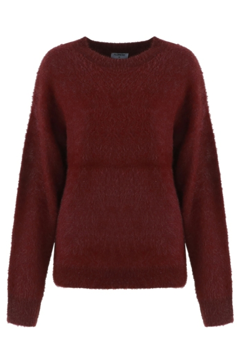 Fluresk bordeaux dames trui | Vooraanzicht