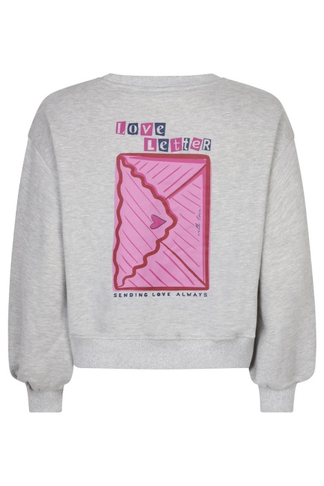 Ydence grijze dames sweater | Kleurstaal