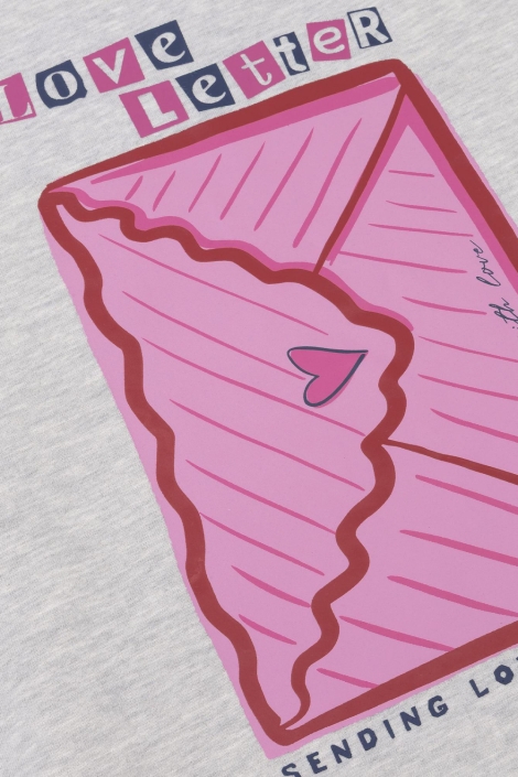 Ydence grijze dames sweater | Model