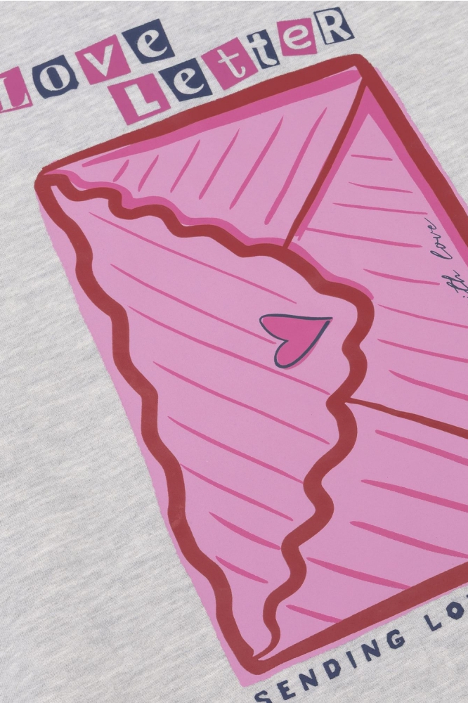 Ydence grijze dames sweater | Model