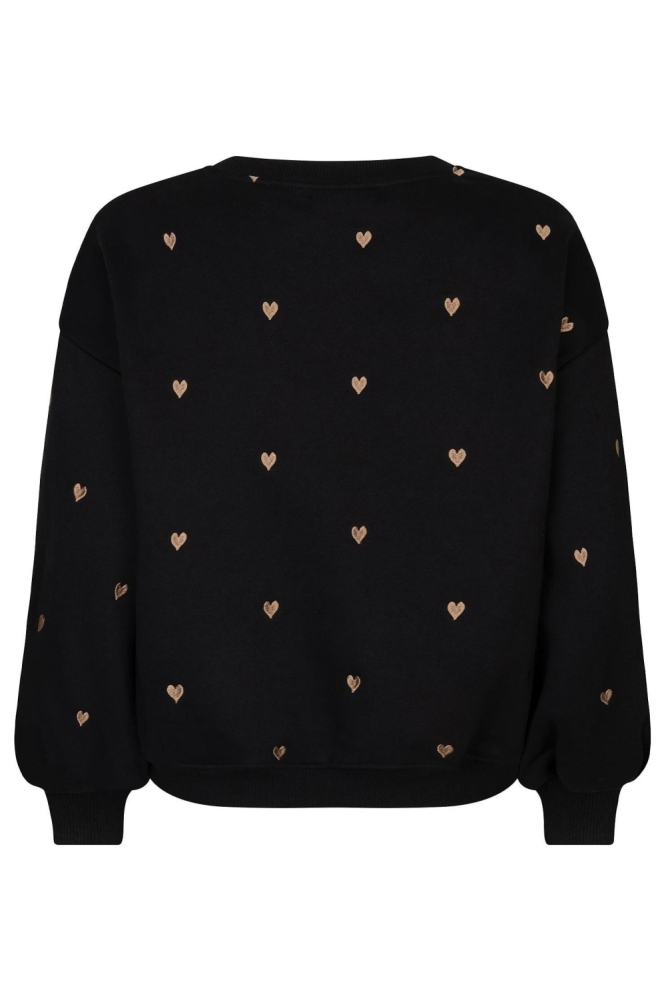 Ydence zwarte dames sweater | Model