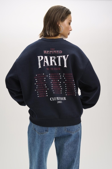 Refined Department Trui KNITTED OVERSIZED SWEATER FEMME R2511822855 999 BLACK