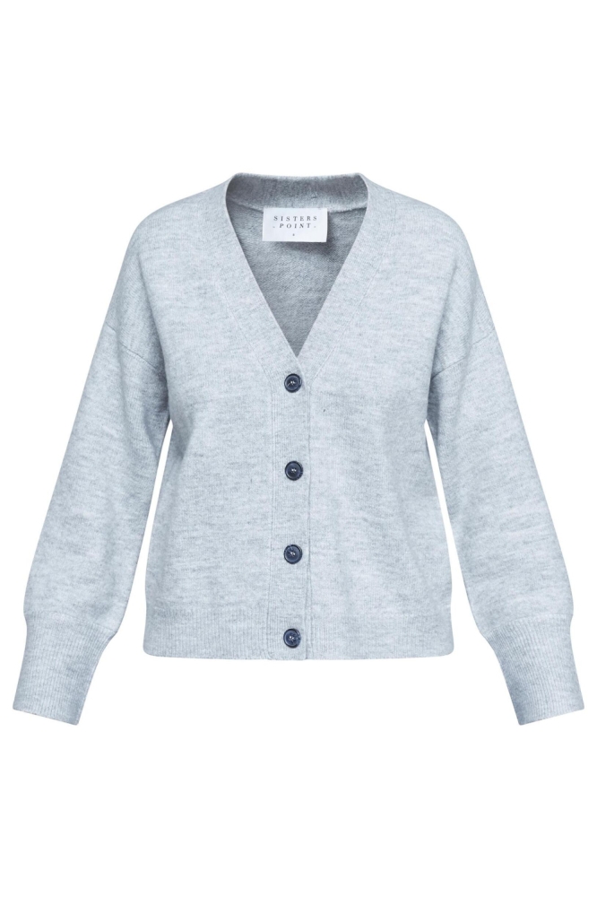 SisterS point grijze dames vest | Vooraanzicht