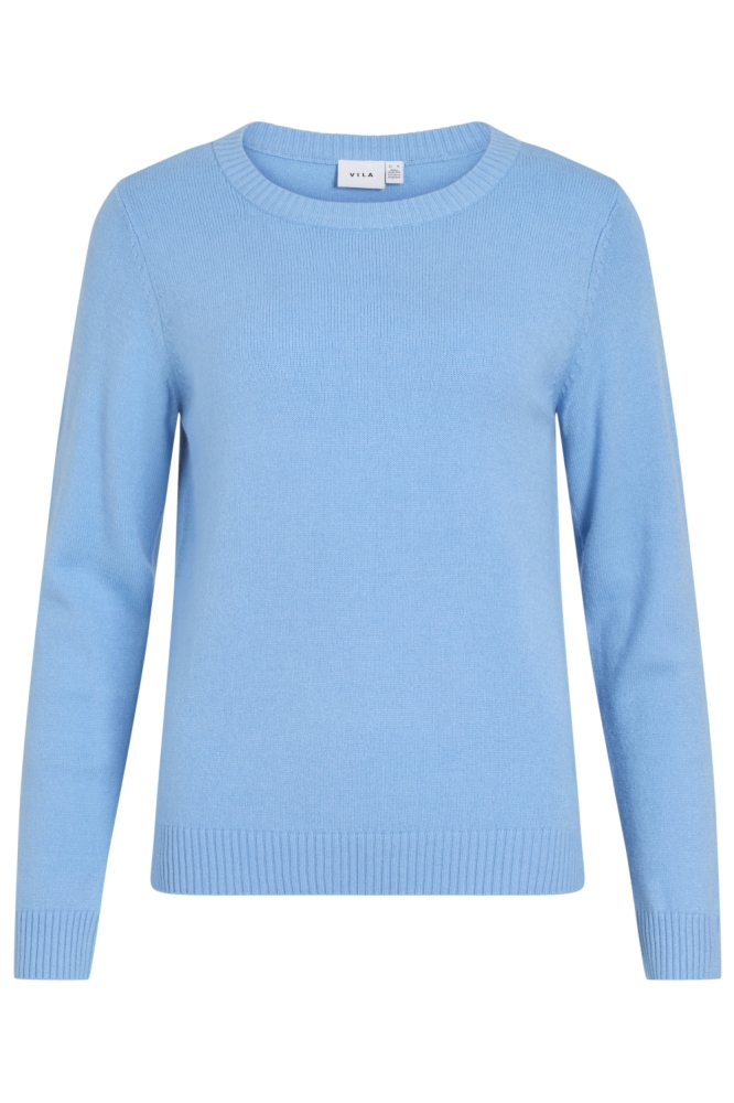 Vila blauwe dames trui | Vooraanzicht