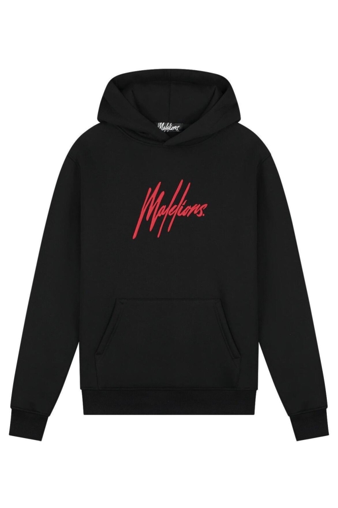 Malelions zwarte heren sweater | Vooraanzicht