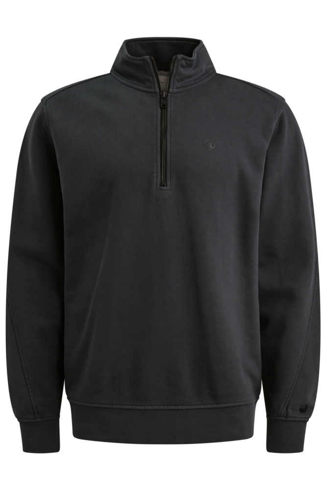 Cast Iron blauwe heren sweater | Vooraanzicht