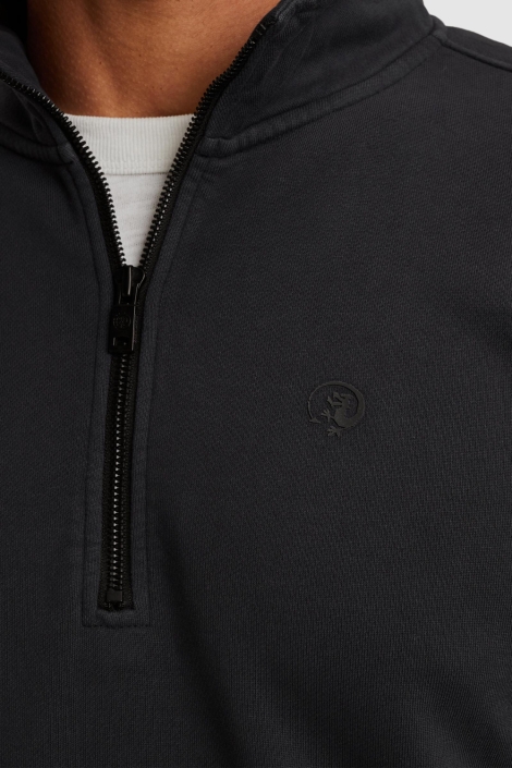 Cast Iron blauwe heren sweater | Close up