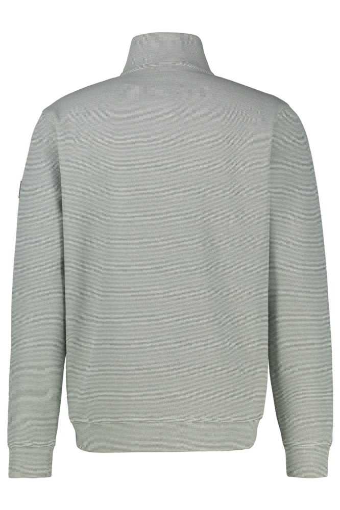 Lerros groene heren trui | Achteraanzicht