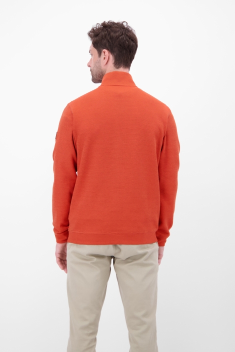 Lerros oranje heren trui | Model achteraanzicht