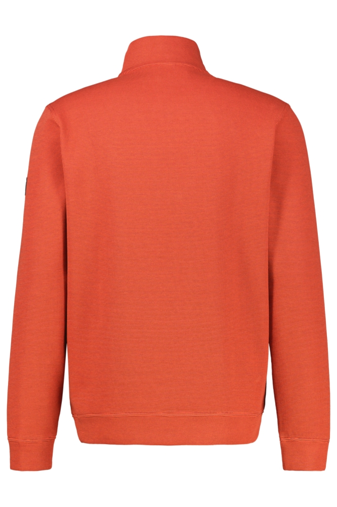 Lerros oranje heren trui | Achteraanzicht