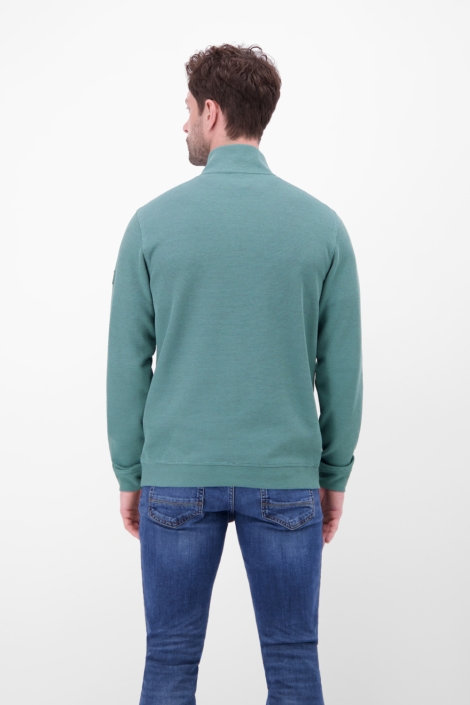 Lerros groene heren trui | Model achteraanzicht