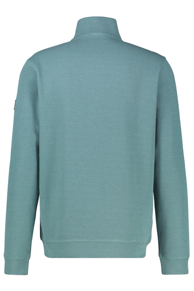 Lerros groene heren trui | Achteraanzicht