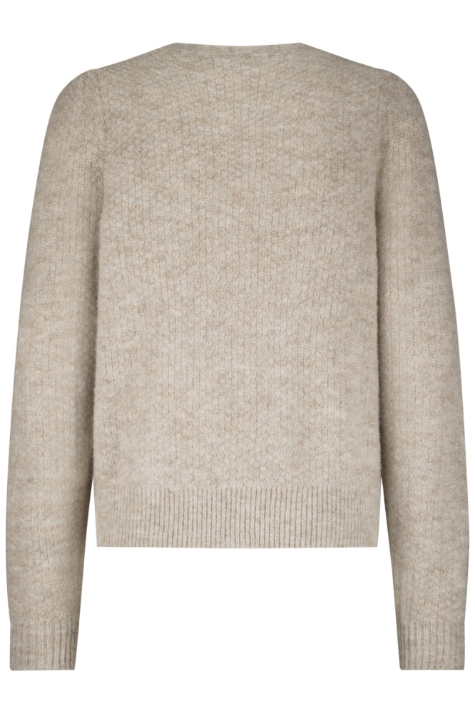 Red Button beige dames vest | Achteraanzicht