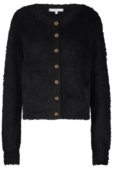 Red Button CARDIGAN FUZZY SRB4643 Black