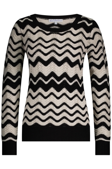 Red Button FANNY STRIPE SRB4585 BLACK/ECRU