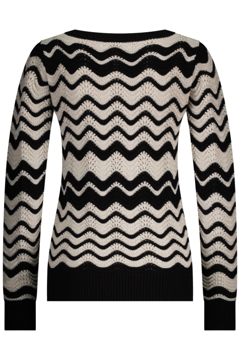 Red Button zwarte dames trui | Achteraanzicht