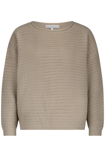 Red Button FLUFFY AJOUR SWEATER SRB4651 Clay