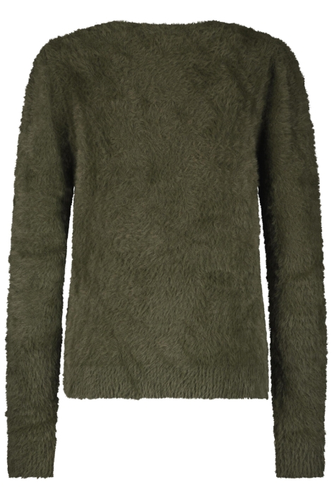 Red Button groene dames trui | Achteraanzicht