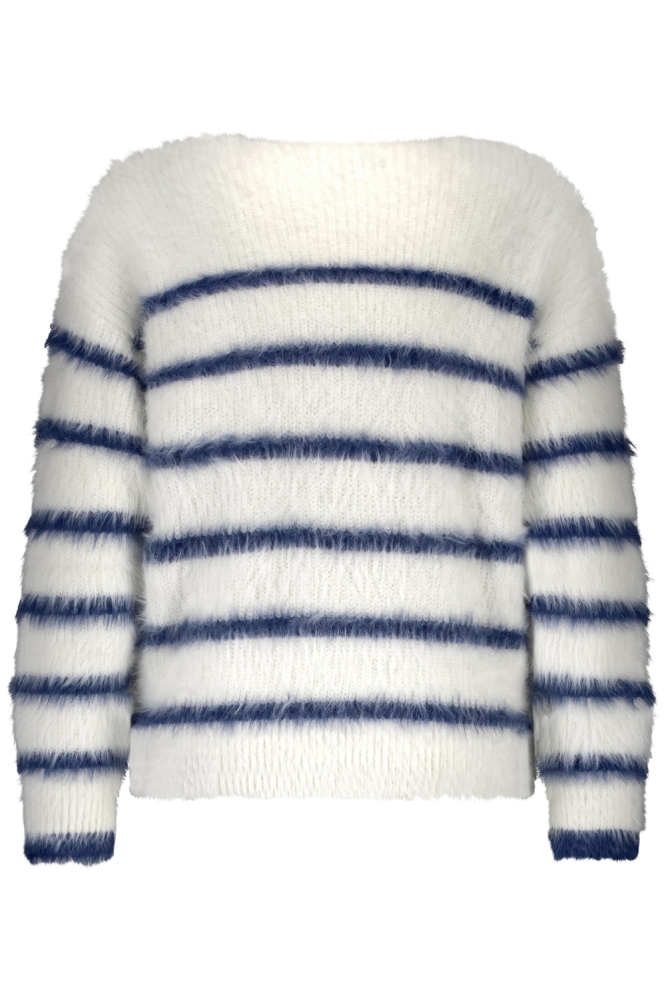 Red Button witte dames trui | Achteraanzicht