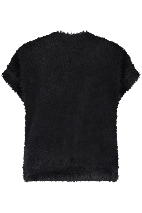 Red Button zwarte dames gilet | Achteraanzicht