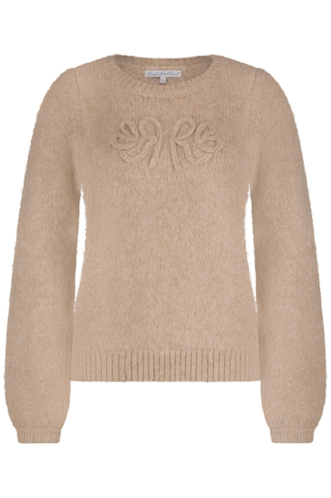 Red Button Trui SWEATER RB LOGO SRB4615 Almond