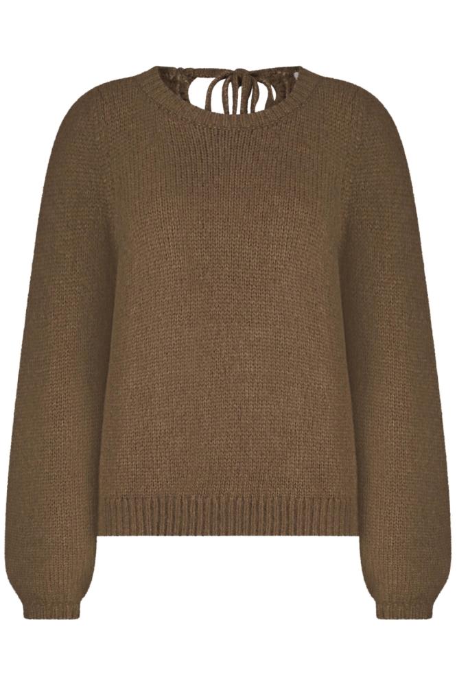 Red Button bruine dames trui | Vooraanzicht