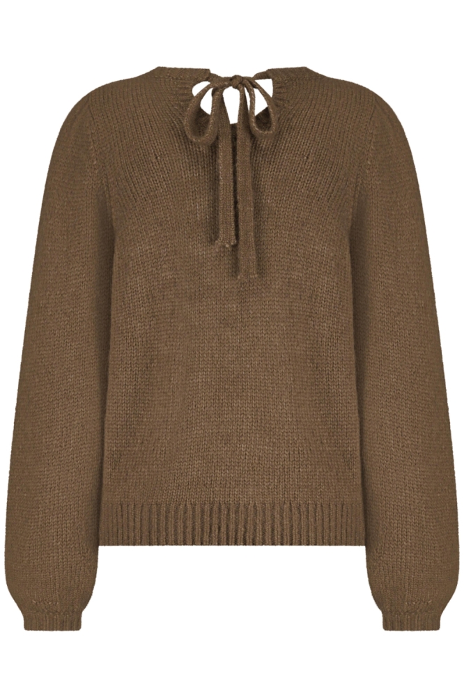 Red Button bruine dames trui | Achteraanzicht