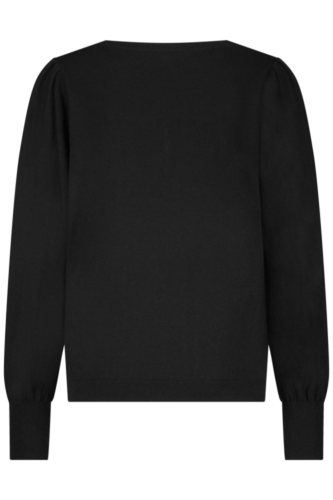 Red Button zwarte dames trui | Achteraanzicht