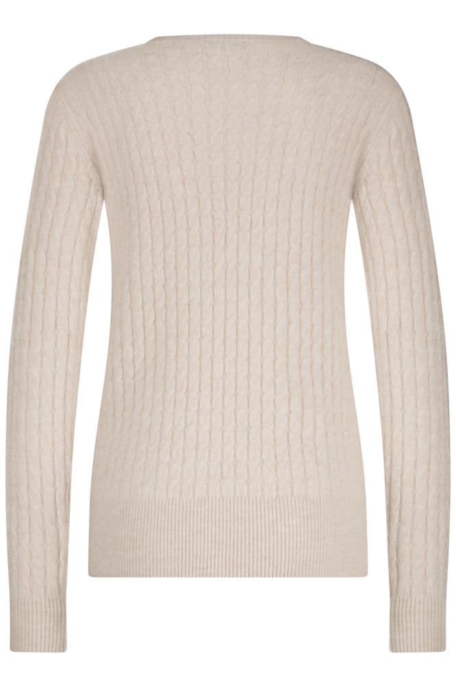 Red Button beige dames trui | Achteraanzicht