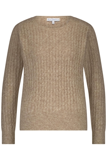Red Button Trui SWEET CABLE SRB4699 Latte