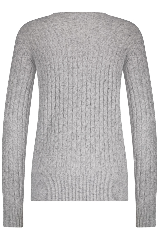 Red Button grijze dames trui | Achteraanzicht