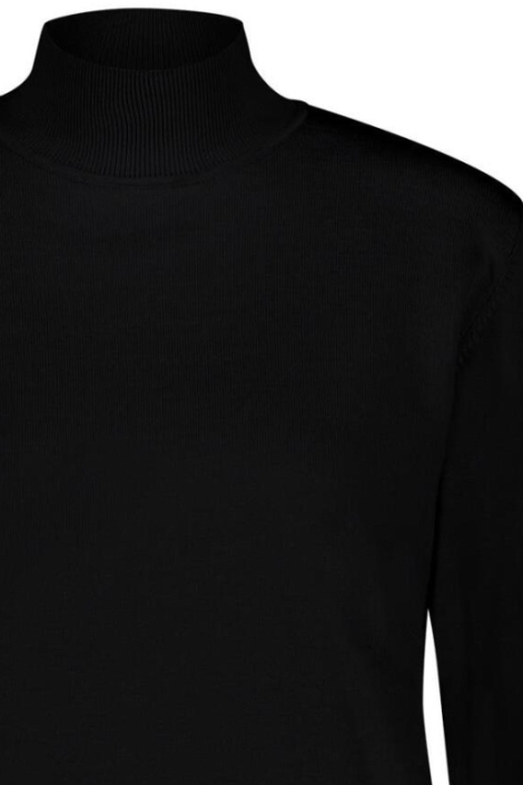 Red Button zwarte dames trui | Close up