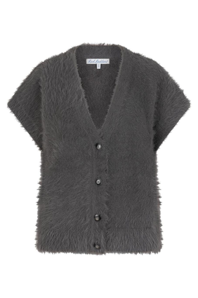 Red Button grijze dames gilet | Vooraanzicht