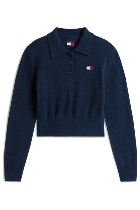 Tommy Jeans blauwe dames trui | Vooraanzicht