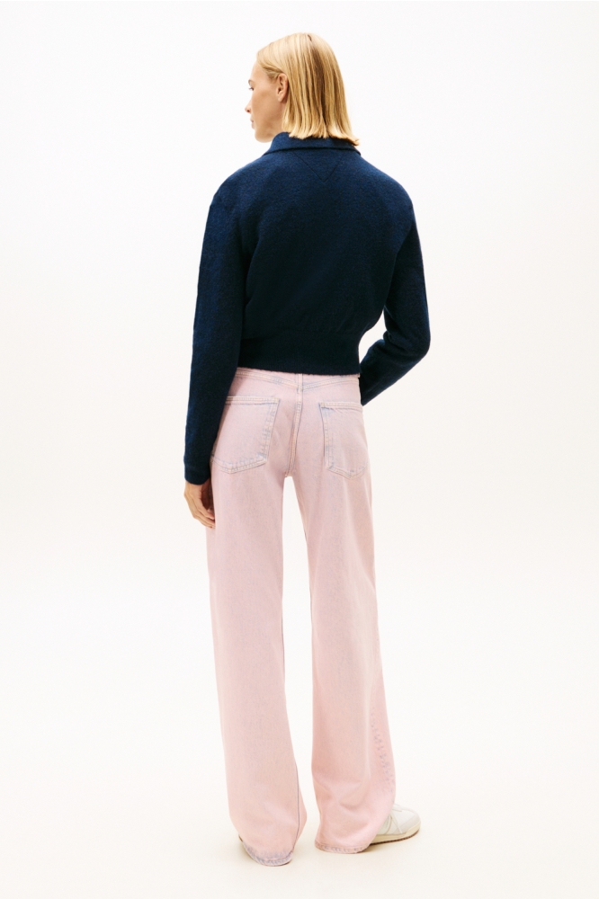 Tommy Jeans blauwe dames trui | Model