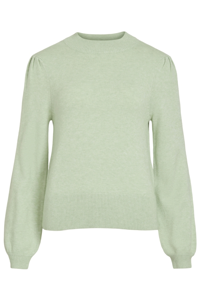 Vila groene dames sweater | Vooraanzicht